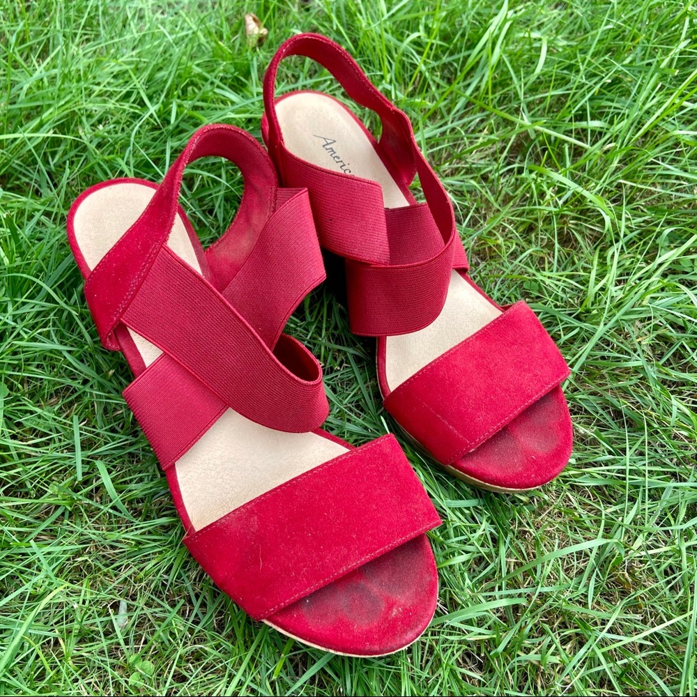 Red wedges by American Eagle